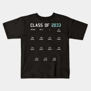 Class of 2033 Grow With Me Kids T-Shirt